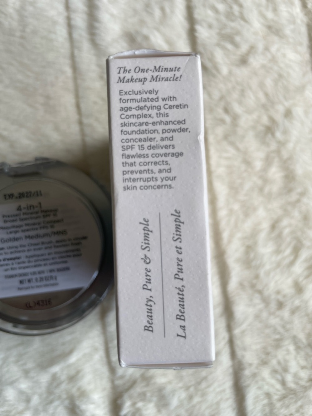 PUR Cosmetics|4-in-1 Pressed Mineral Makeup SPF15|Golden Medium MN5|NIB - Picture 5 of 8